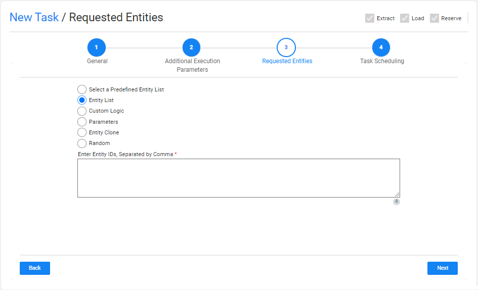 requested entities