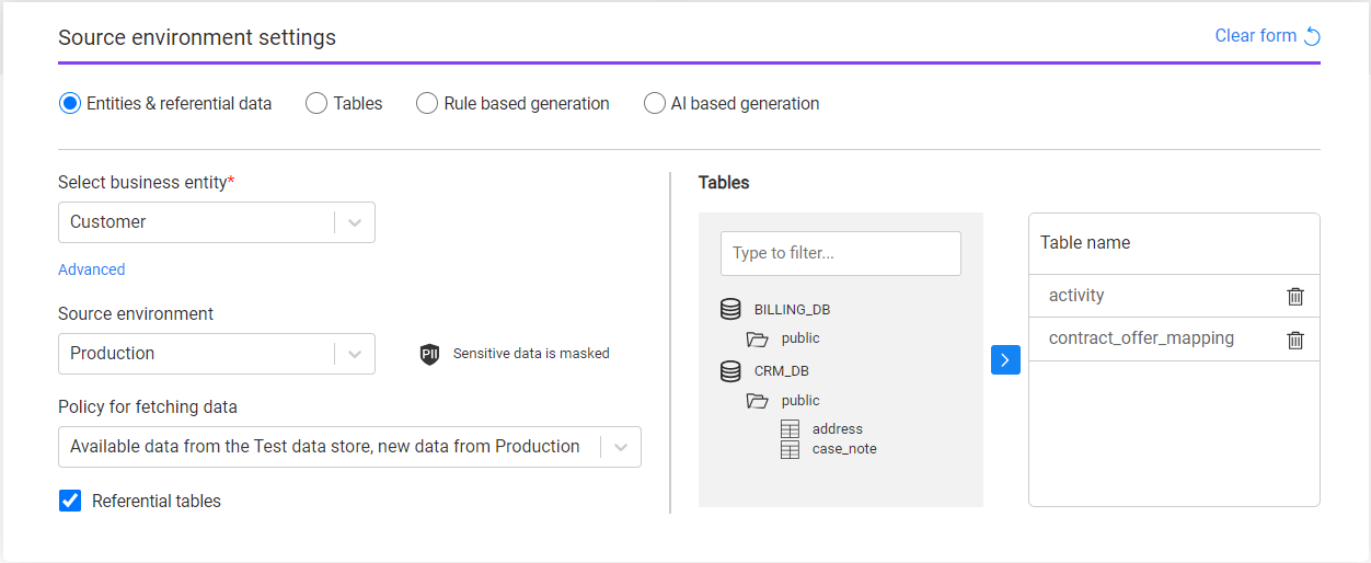 task related tables