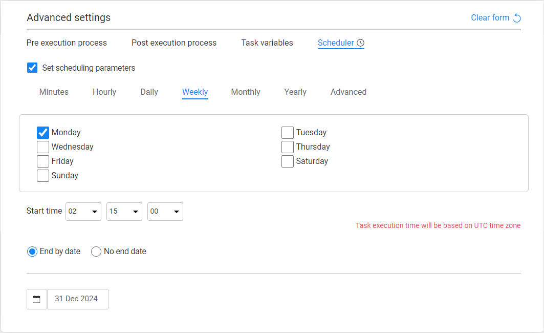 execution timing example1