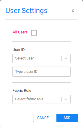 user setting
