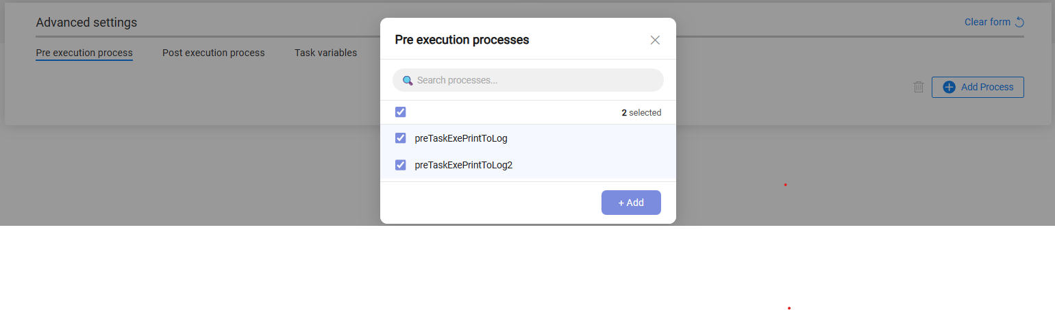 add pre exe process