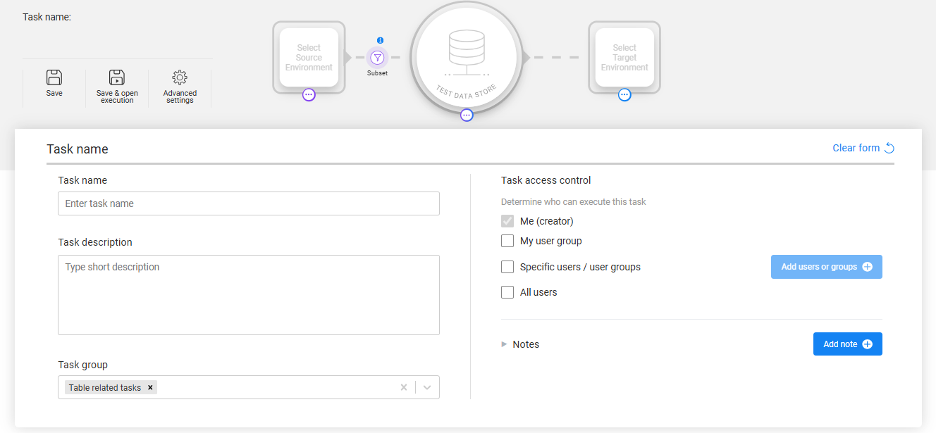 task name